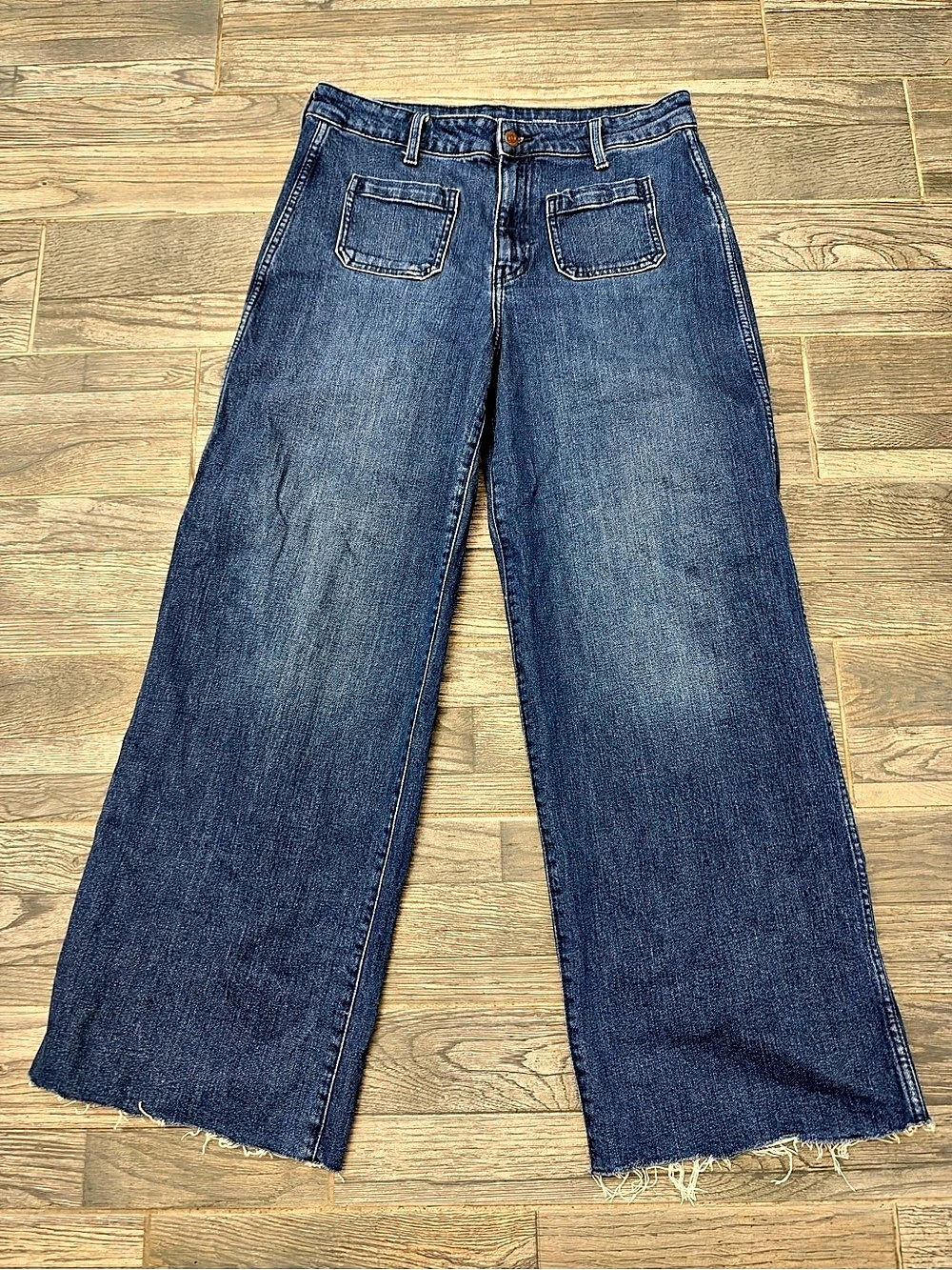 Old Navy Extra High-Rise Wide Leg Wide Leg Jeans Blue Waist 10